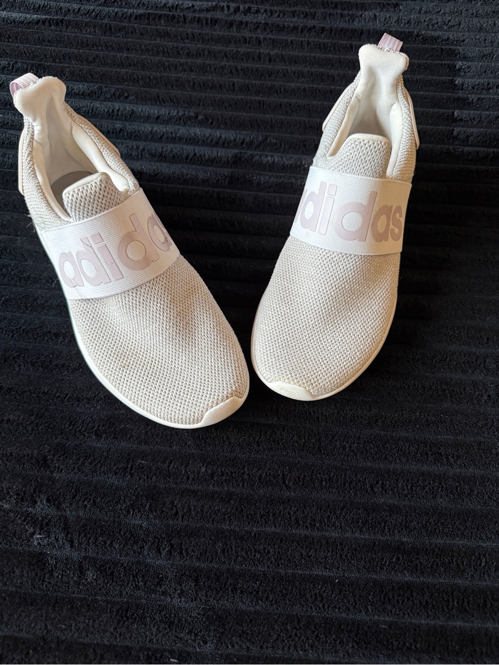 adidas Slip-On Athletic Sneakers - Light Grey/White